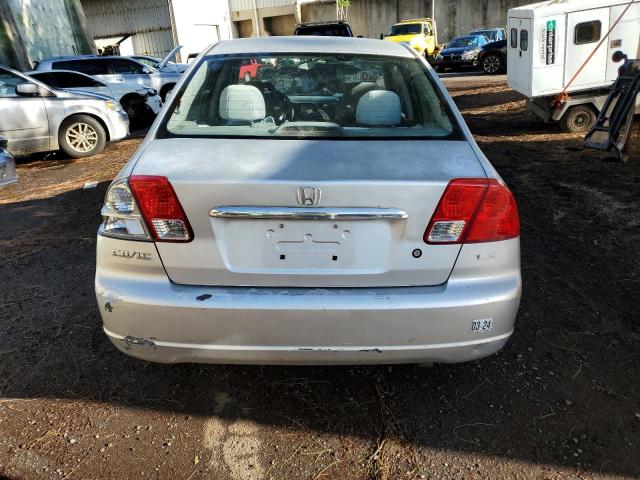 2HGES16583H542800 - 2003 HONDA CIVIC LX SILVER photo 6