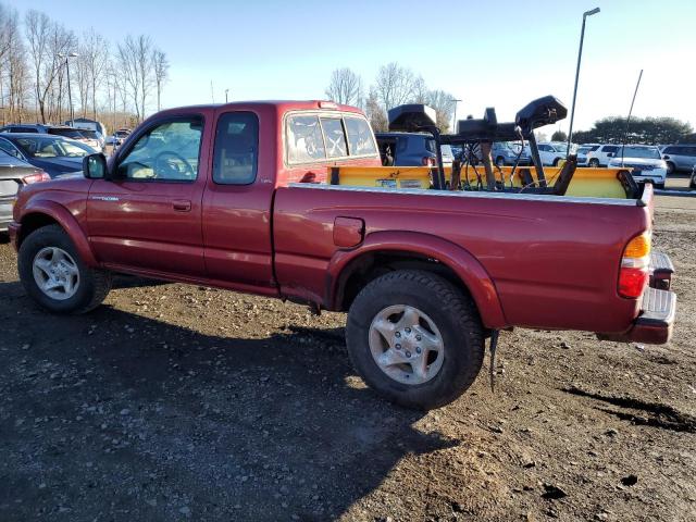 5TEWN72N34Z439261 - 2004 TOYOTA TACOMA XTRACAB MAROON photo 2