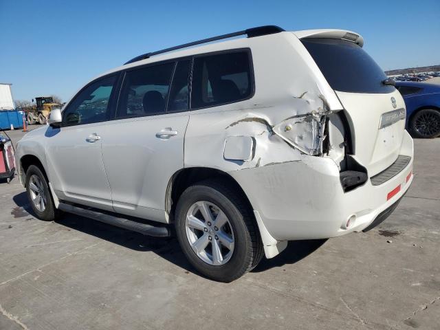 5TDZA3EH2AS005350 - 2010 TOYOTA HIGHLANDER WHITE photo 2