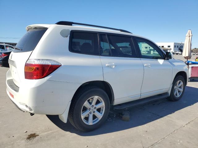 5TDZA3EH2AS005350 - 2010 TOYOTA HIGHLANDER WHITE photo 3