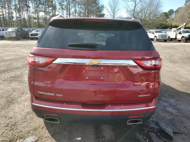 1GNEVKKW4MJ128611 - 2021 CHEVROLET TRAVERSE PREMIER RED photo 6