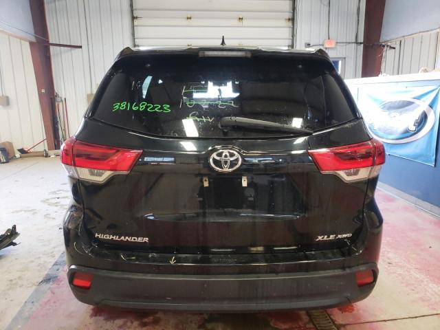 5TDJZRFH6KS597165 - 2019 TOYOTA HIGHLANDER SE BLACK photo 6