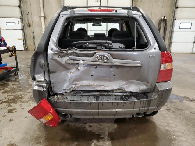 KNDJF723087527980 - 2008 KIA SPORTAGE EX GRAY photo 6