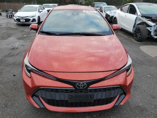 JTND4RBE8L3076843 - 2020 TOYOTA COROLLA SE ORANGE photo 5