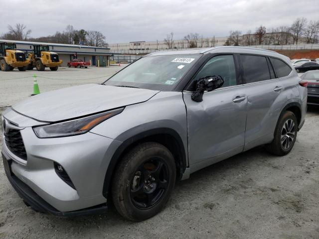 5TDGZRAH2MS071684 - 2021 TOYOTA HIGHLANDER XLE ვერცხლისფერი ფოტო 1