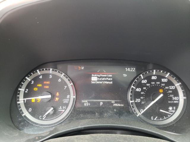 5TDGZRAH2MS071684 - 2021 TOYOTA HIGHLANDER XLE ვერცხლისფერი ფოტო 9