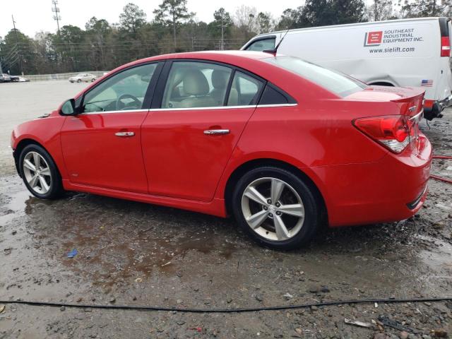 1G1PG5SCXC7141693 - 2012 CHEVROLET CRUZE LT RED photo 2