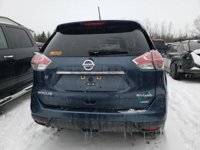 5N1AT2MV9EC855729 - 2014 NISSAN ROGUE S BLUE photo 6