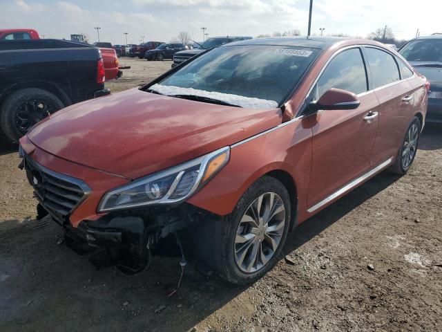 5NPE34AB6FH145141 - 2015 HYUNDAI SONATA SPORT ORANGE photo 1