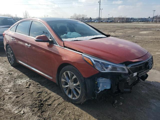 5NPE34AB6FH145141 - 2015 HYUNDAI SONATA SPORT ORANGE photo 4