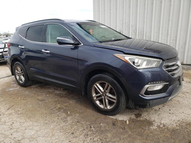 5NMZU3LB9JH077168 - 2018 HYUNDAI SANTA FE S BLUE photo 4