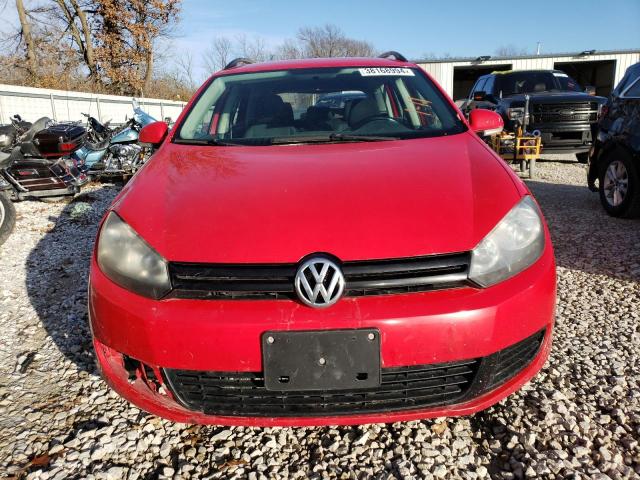 3VWKP7AJ4EM627175 - 2014 VOLKSWAGEN JETTA S RED photo 5