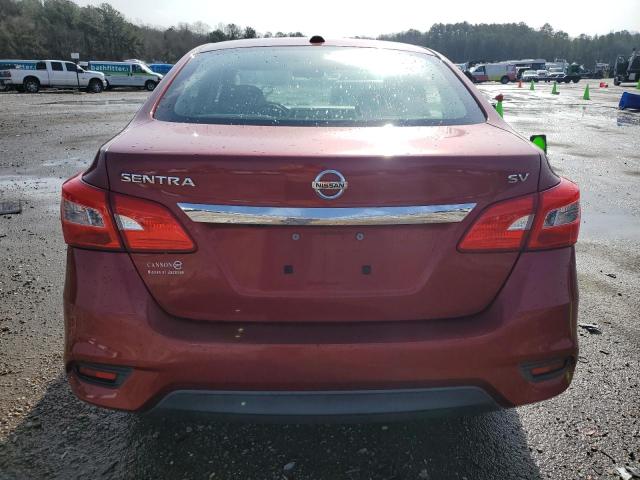 3N1AB7AP9GL677664 - 2016 NISSAN SENTRA S BURGUNDY photo 6