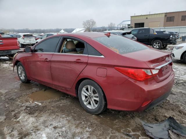 5NPEB4AC4EH946547 - 2014 HYUNDAI SONATA GLS RED photo 2