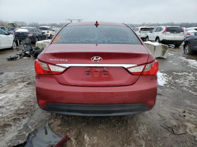 5NPEB4AC4EH946547 - 2014 HYUNDAI SONATA GLS RED photo 6