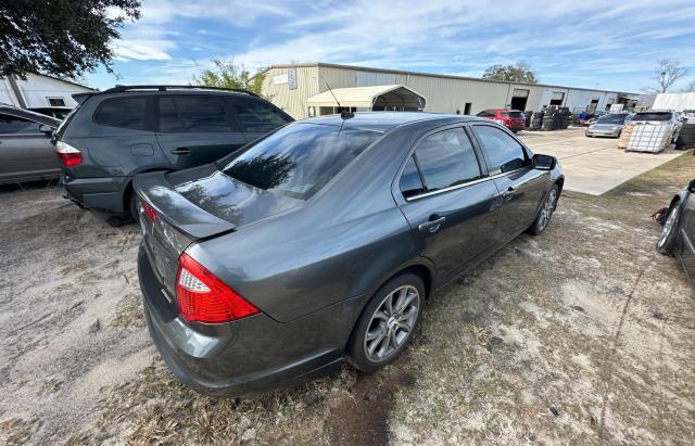 3FAHP0HG6CR203484 - 2012 FORD FUSION SE GRAY photo 4