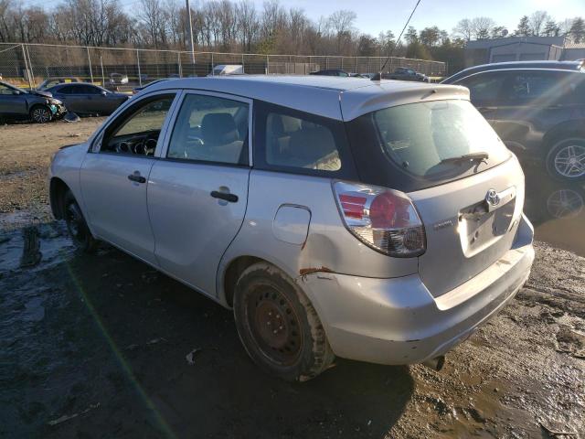 2T1KR32E87C660764 - 2007 TOYOTA MATRIX XR SILVER photo 2
