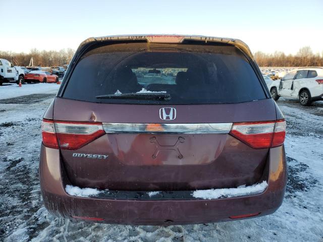 5FNRL5H25BB036093 - 2011 HONDA ODYSSEY LX MAROON photo 6