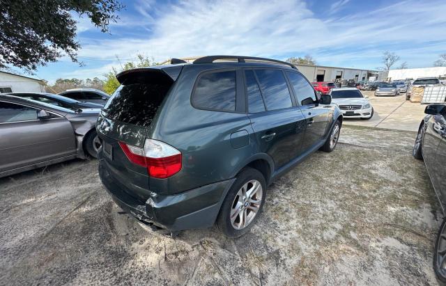 WBXPC93437WF08288 - 2007 BMW X3 3.0SI GRAY photo 4