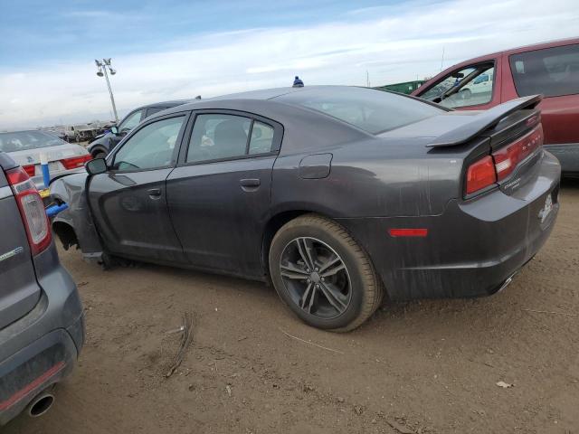 2C3CDXDT2EH320197 - 2014 DODGE CHARGER R/T GRAY photo 2