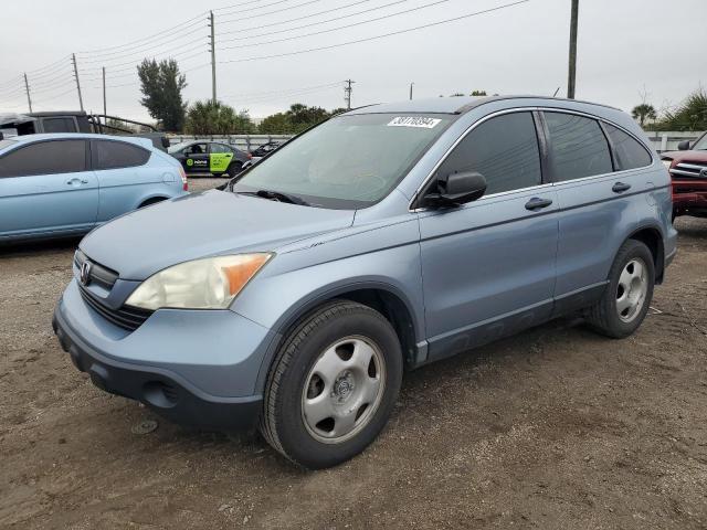 3CZRE38338G709922 - 2008 HONDA CR-V LX BLUE photo 1