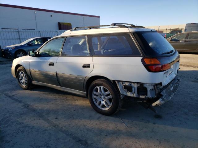 4S3BH665717631361 - 2001 SUBARU LEGACY OUTBACK WHITE photo 2