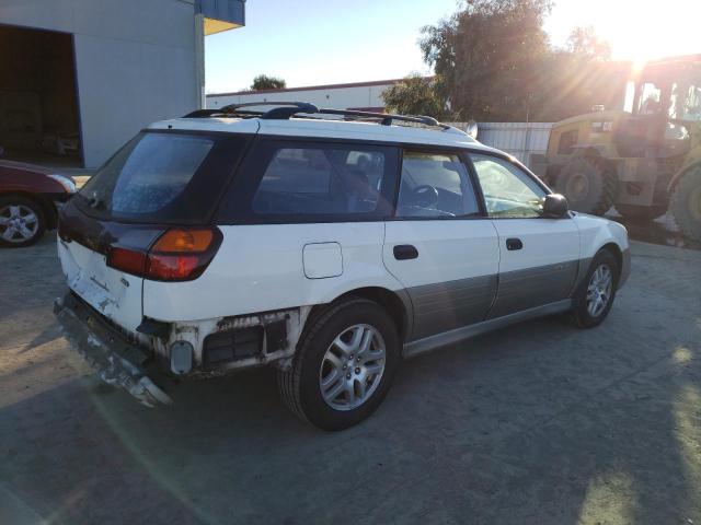 4S3BH665717631361 - 2001 SUBARU LEGACY OUTBACK WHITE photo 3