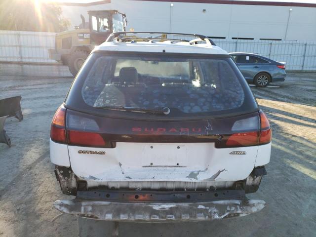 4S3BH665717631361 - 2001 SUBARU LEGACY OUTBACK WHITE photo 6