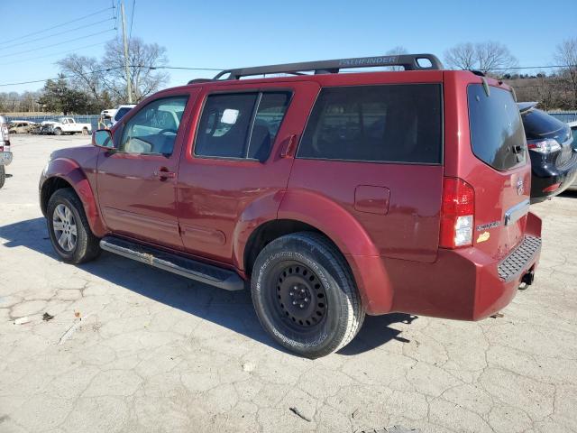 5N1AR18W47C617866 - 2007 NISSAN PATHFINDER LE RED photo 2