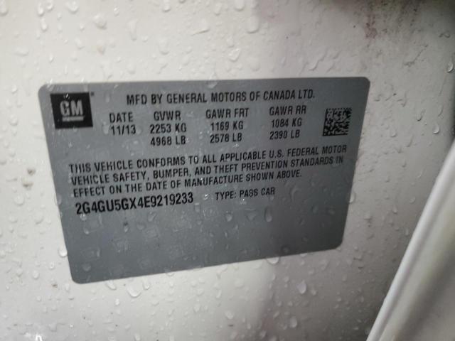 2G4GU5GX4E9219233 - 2014 BUICK REGAL GS Ağ foto 12