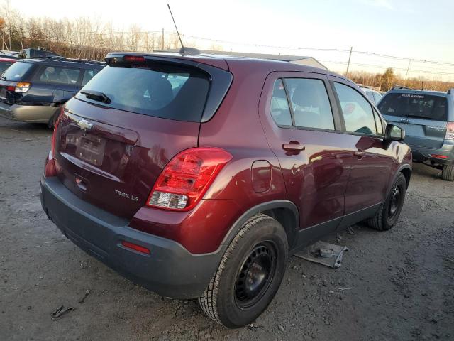 3GNCJKSB2GL265947 - 2016 CHEVROLET TRAX LS BURGUNDY photo 3