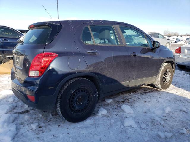 3GNCJKSB2JL259346 - 2018 CHEVROLET TRAX LS BLUE photo 3