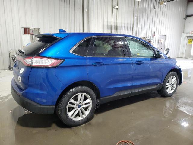 2FMPK4J89JBB02302 - 2018 FORD EDGE SEL BLUE photo 3