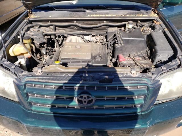 JTEGF21A210018156 - 2001 TOYOTA HIGHLANDER GREEN photo 11