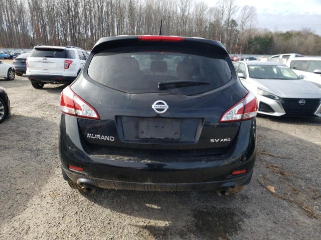 JN8AZ1MW9BW182428 - 2011 NISSAN MURANO S BLACK photo 6