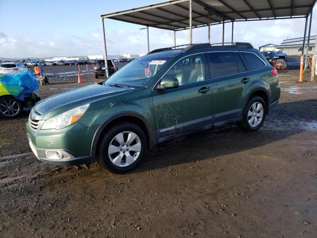 4S4BRBKCXB3378700 - 2011 SUBARU OUTBACK 2.5I LIMITED GREEN photo 1