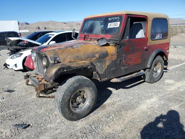 J0M93EC041119 - 1980 JEEP CJ-7 BURN photo 1