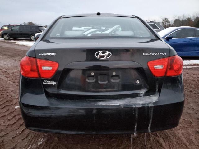 KMHDU46D78U525340 - 2008 HYUNDAI ELANTRA GLS BLACK photo 6