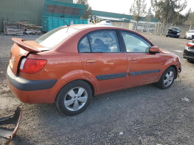 KNADE123476231116 - 2007 KIA RIO BASE ORANGE photo 3