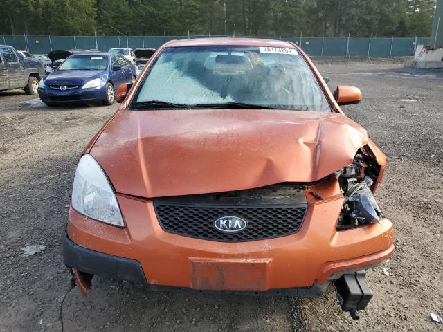 KNADE123476231116 - 2007 KIA RIO BASE ORANGE photo 5