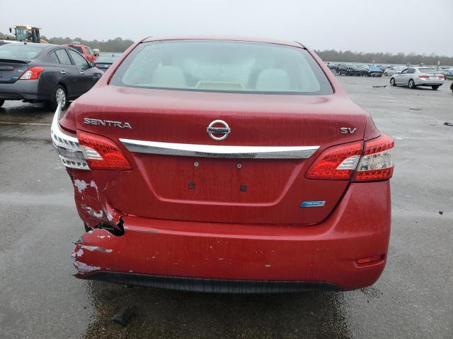 3N1AB7APXDL645110 - 2013 NISSAN SENTRA S RED photo 6