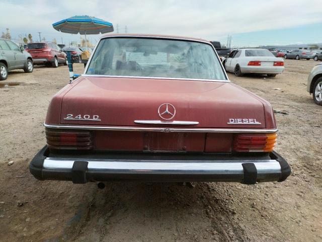 11511712119380 - 1976 MERCEDES-BENZ 240 D RED photo 6