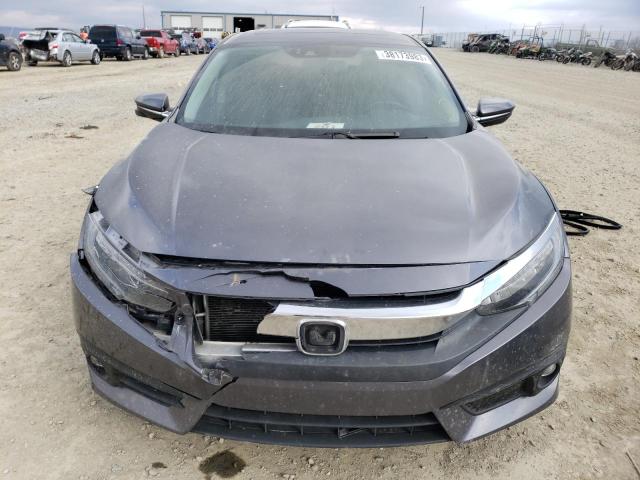 JHMFC1F90JX044276 - 2018 HONDA CIVIC TOURING GRAY photo 5