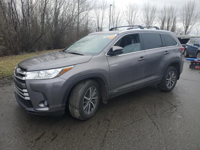 5TDJGRFHXKS063737 - 2019 TOYOTA HIGHLANDER HYBRID GRAY photo 1