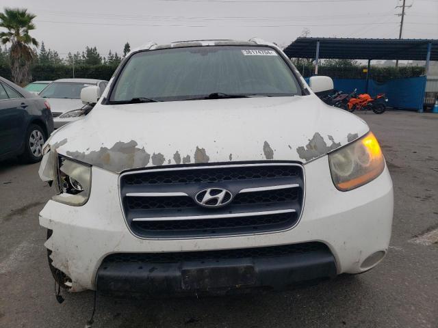 5NMSH13E58H203914 - 2008 HYUNDAI SANTA FE SE WHITE photo 5