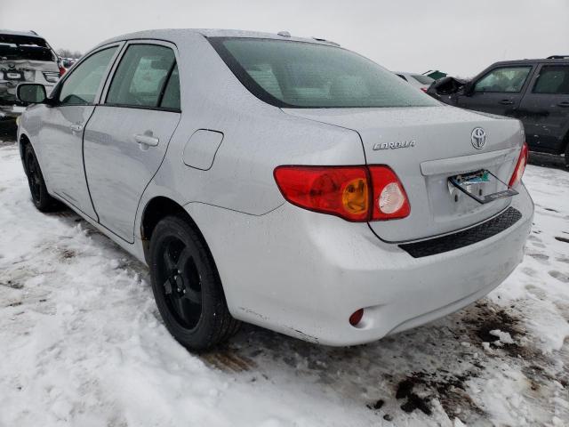 1NXBU40E89Z025147 - 2009 TOYOTA COROLLA BASE SILVER photo 2
