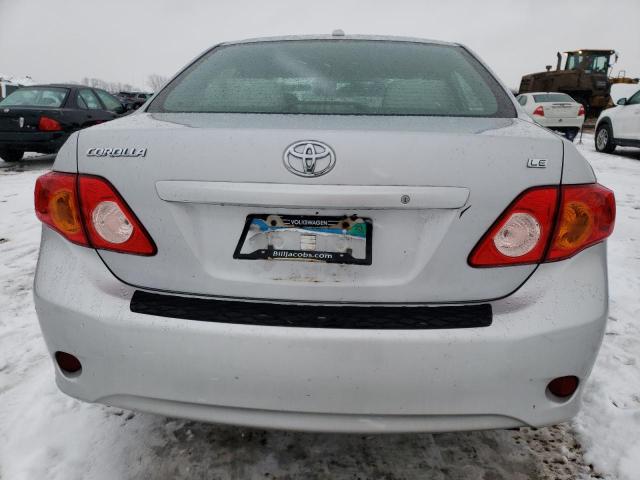 1NXBU40E89Z025147 - 2009 TOYOTA COROLLA BASE SILVER photo 6