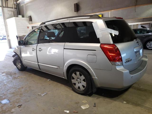 5N1BV28U95N120107 - 2005 NISSAN QUEST S SILVER photo 2