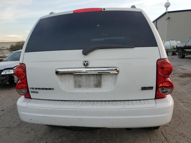 1D4HD482X6F152722 - 2006 DODGE DURANGO SLT WHITE photo 6