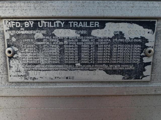 1UYVS248XXM731101 - 1999 UTILITY TRAILER WHITE photo 10